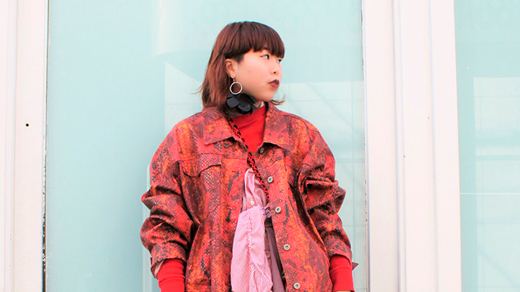 OSAKA STREET SNAP 090　ほぼ古着で構成した目にも鮮やかなレッドコーデ！