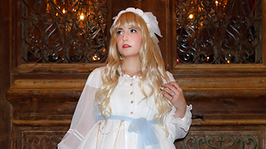Gothic&Lolita SNAP 119　聖母マリアのイメージカラーである白×水色でコーデ