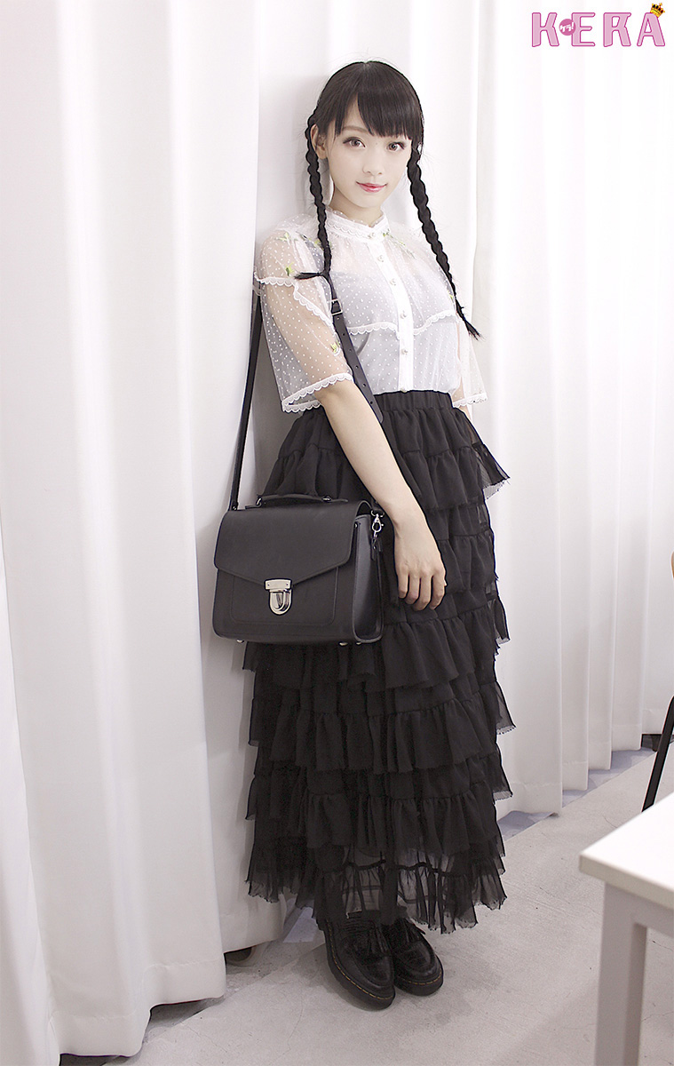 ケラ！モの私服スナップ☆　ゆらちゃんのファッションテーマは「透け感たっぷりのフワふわコーデ」