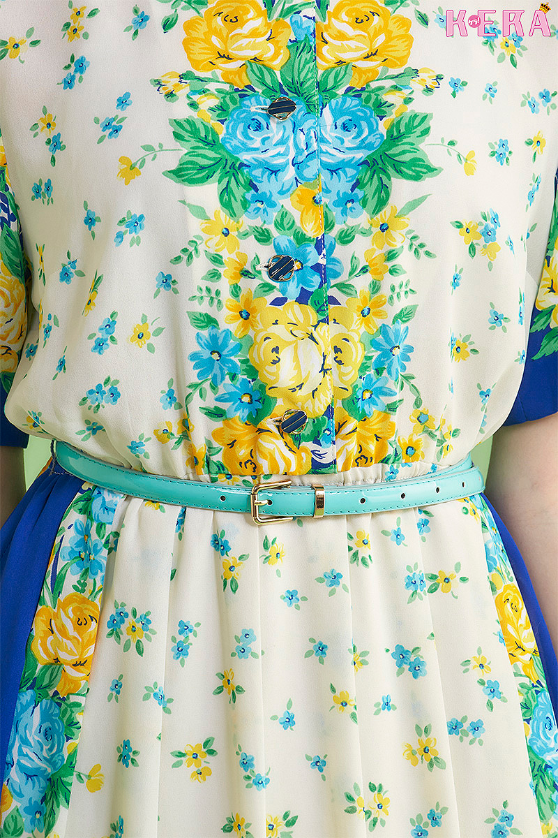 初夏のお目立ちスタイル17選♡～レトロな花柄ドレスでフェミニンガール 