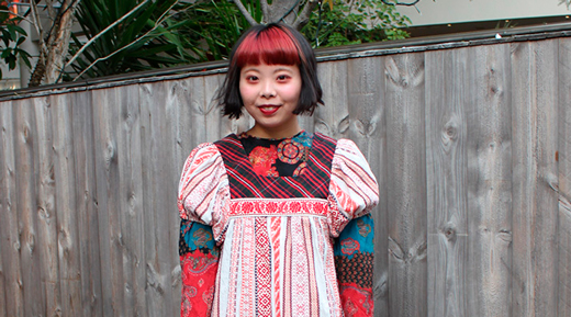 OSAKA STREET SNAP 258　アジアン柄×チロリアン刺繍を合わせた民族衣装風コーデ