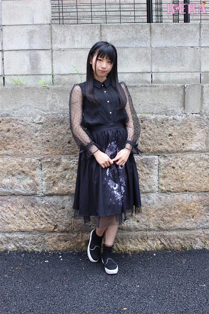 ケラ！モの私服スナップ☆　仮面女子・森下舞桜ちゃんのファッションテーマは「シースルー」