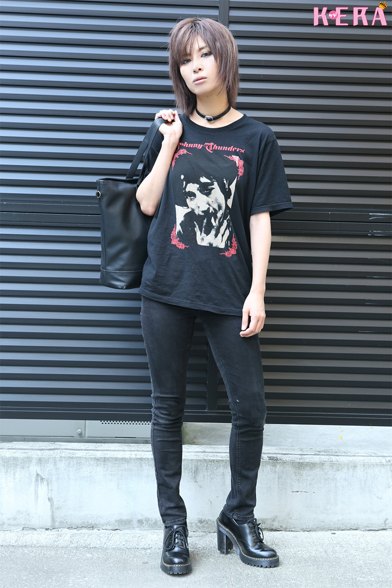ケラ！モの私服スナップ☆　AKIRAちゃんのファッション・テーマは「シンプルなロックコーデ」！