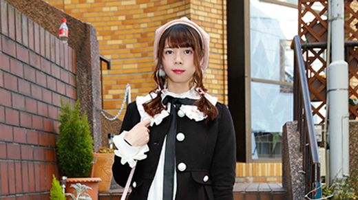 HARAJUKU STREET SNAP 155　黒×白がメイドちっくなカラーのちょいロリコーデ♡