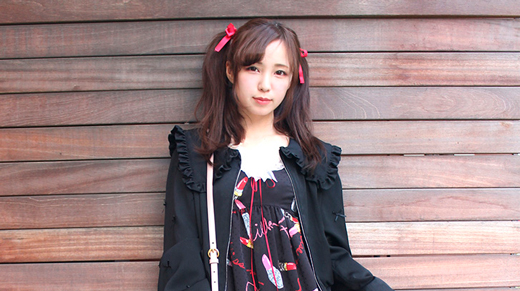 ケラ！モの私服スナップ☆　皆方由衣ちゃんのファッション・テーマは「春の赤と黒コーデ」